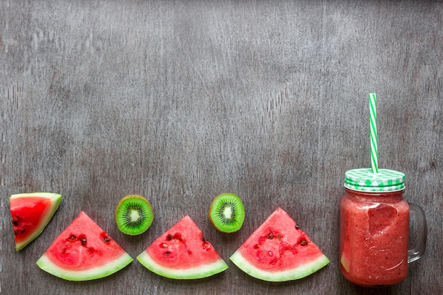 Beat the 2:00 PM Slump with a Refreshing Watermelon Kiwi Smoothie: Boost Your Energy & Hemoglobin Count!
