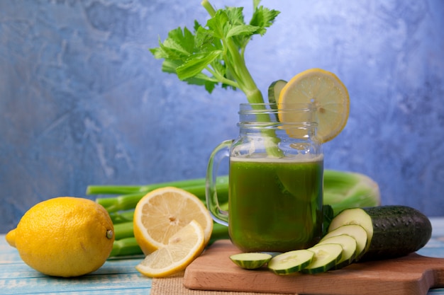 fresh celery cucumber lemon juice