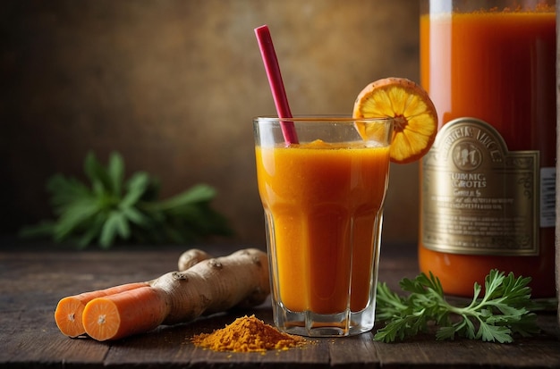 carrot ginger turmeric juice