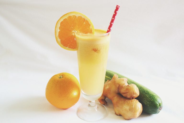 Cucumber orange ginger juice recipe