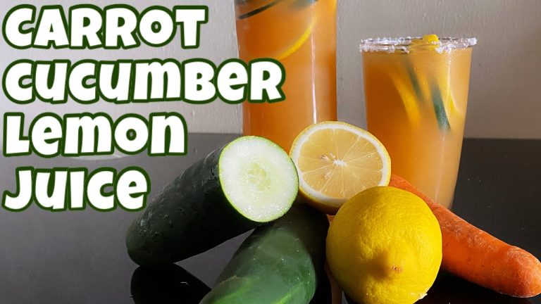 cucumber carrot lemon juice recipe