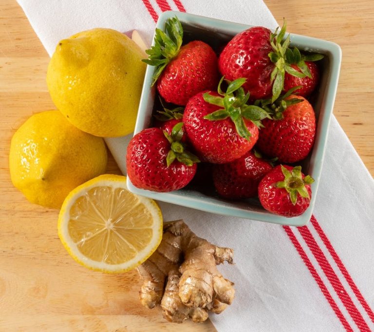 strawberry ginger lemon juice recipe