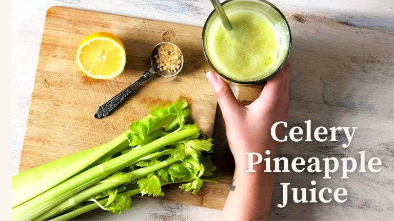 A glass of refreshing aloe celery pineapple juice, perfect for busy moms to hydrate, recover, and stabilize energy during a hectic workday.